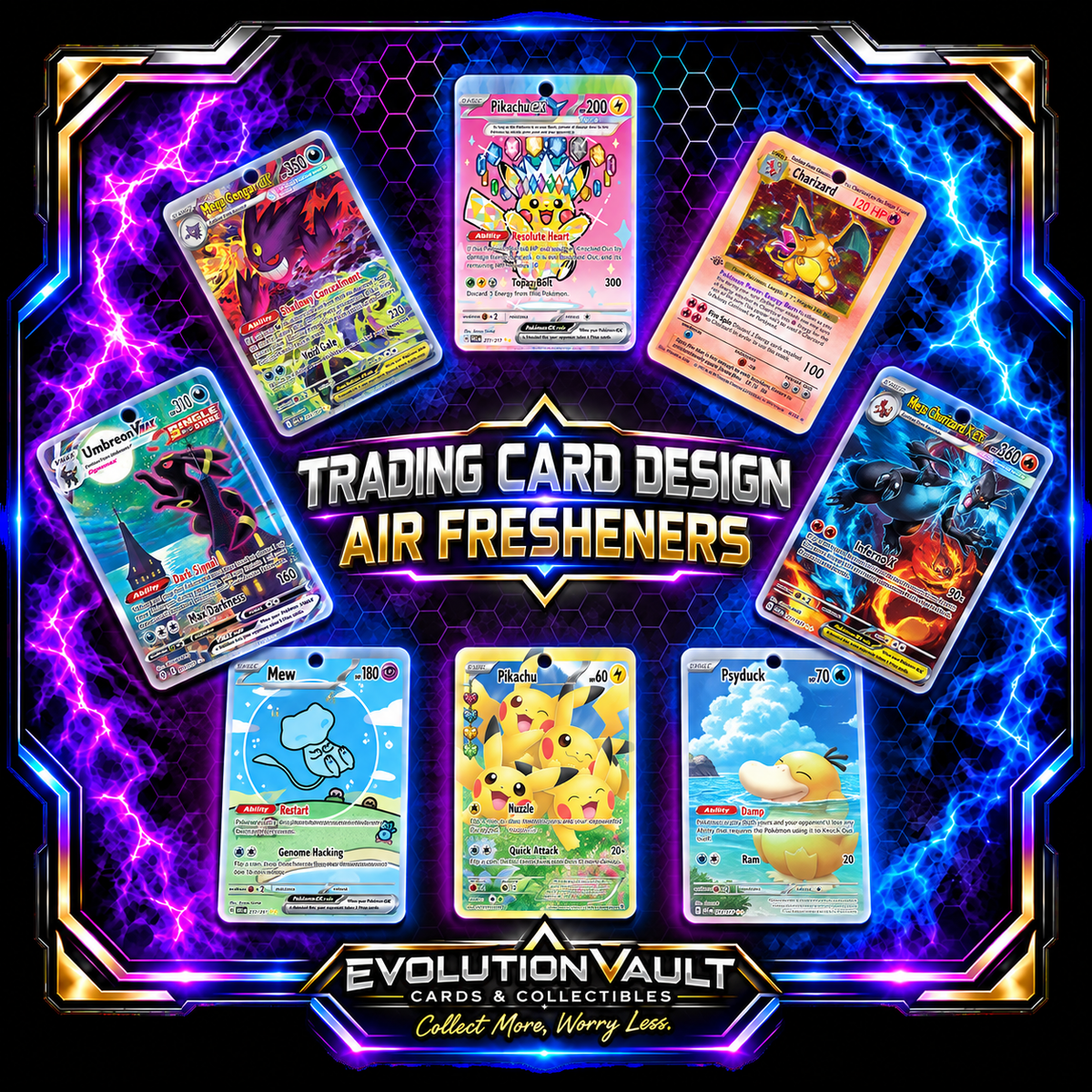 Air Freshener Designs - Pokemon Trading Cards