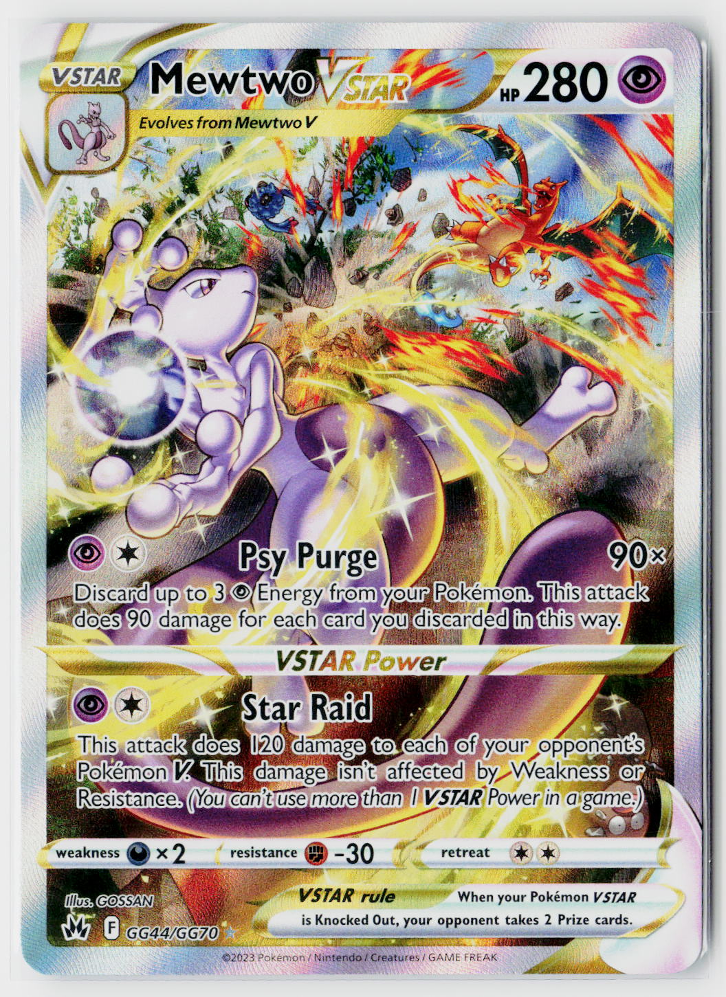 Crown Zenith: Galarian Gallery #GG44/GG70 Mewtwo VSTAR