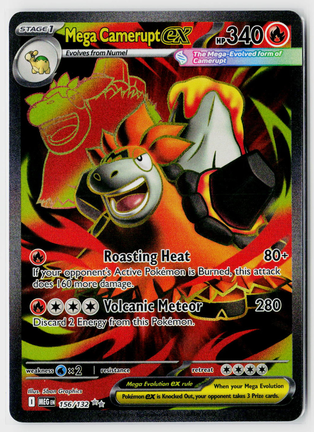 ME01: Mega Evolution #156/132 Mega Camerupt ex