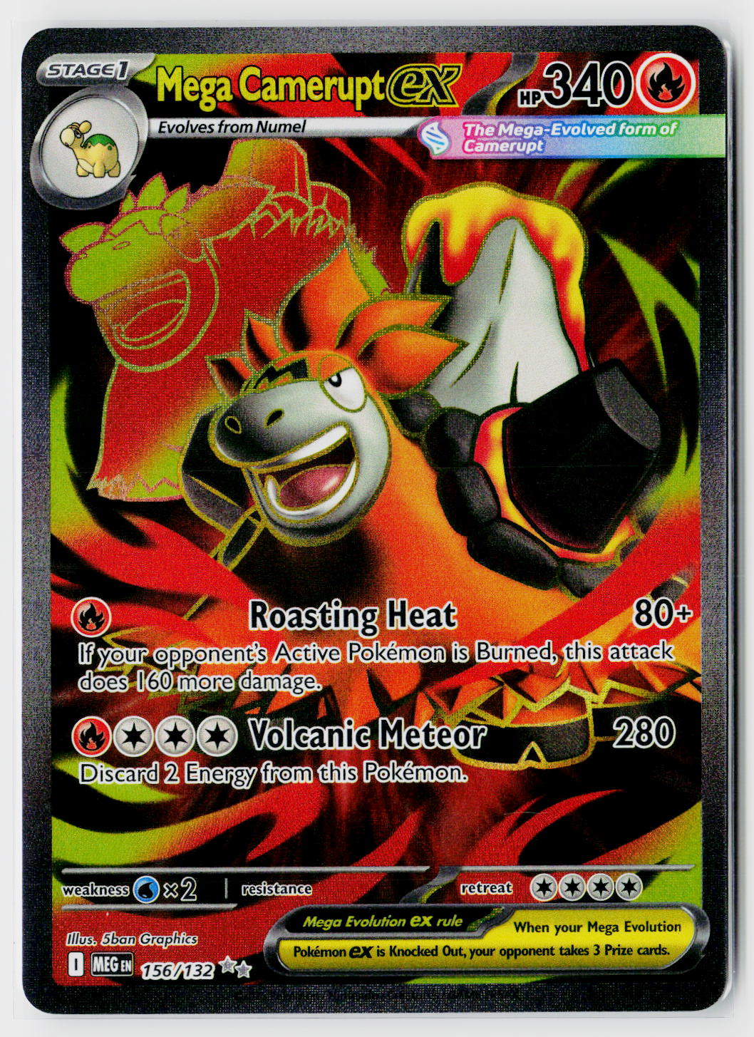 ME01: Mega Evolution #156/132 Mega Camerupt ex
