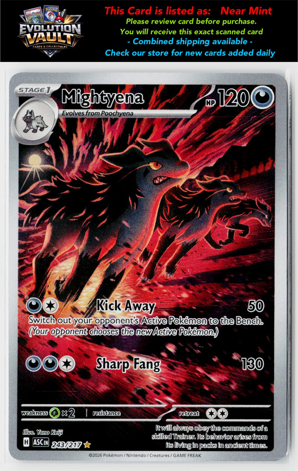 ME: Ascended Heroes #243/217 Mightyena