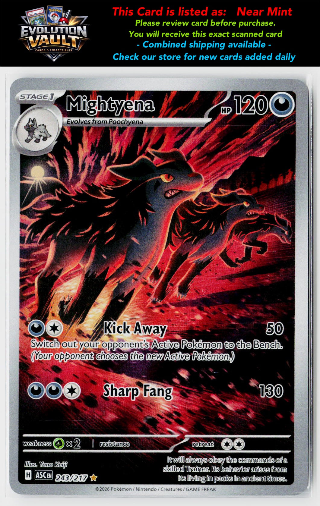 ME: Ascended Heroes #243/217 Mightyena