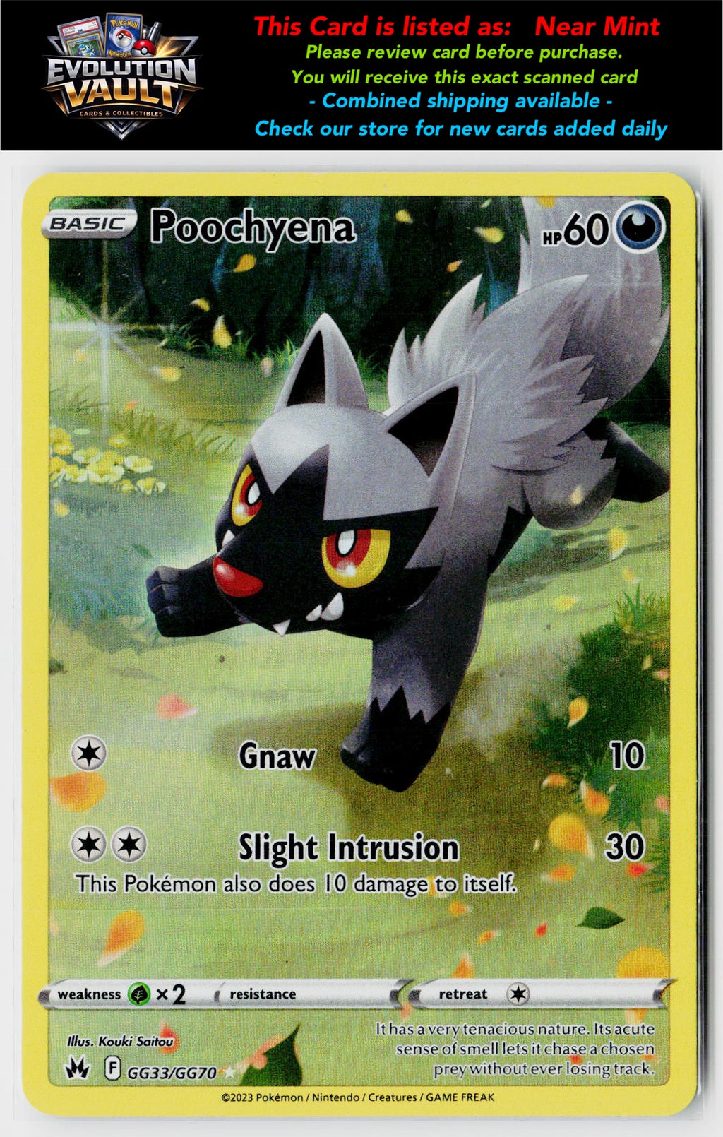 Crown Zenith: Galarian Gallery #GG33/GG70 Poochyena