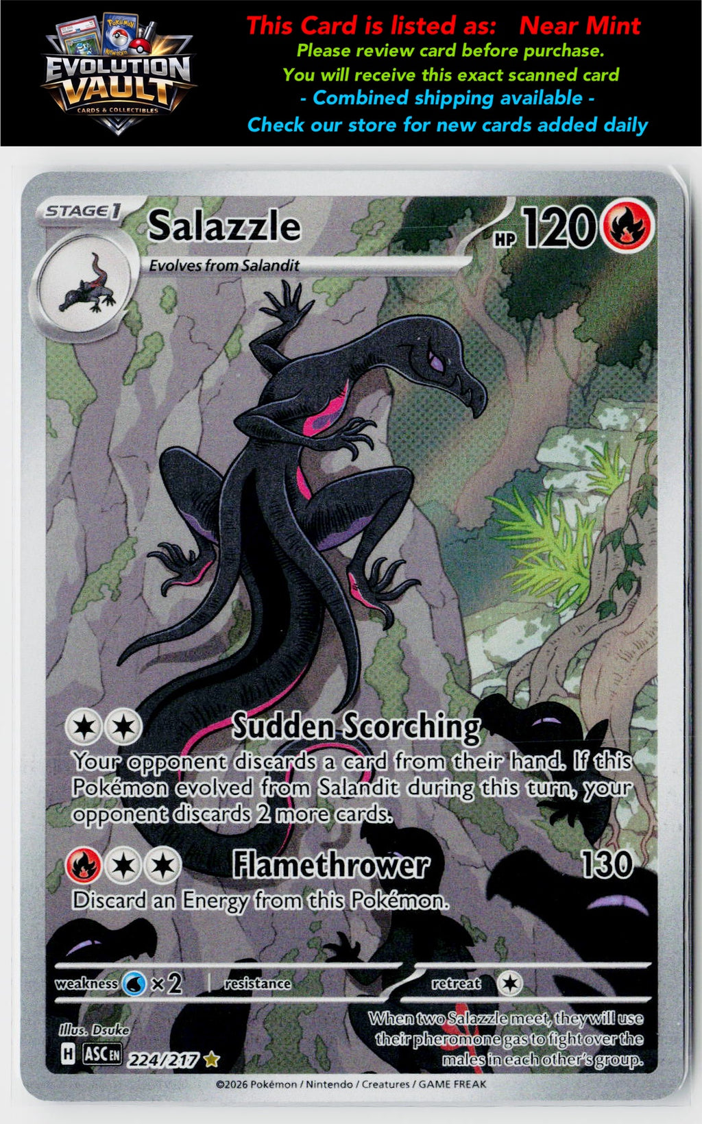 ME: Ascended Heroes #224/217 Salazzle