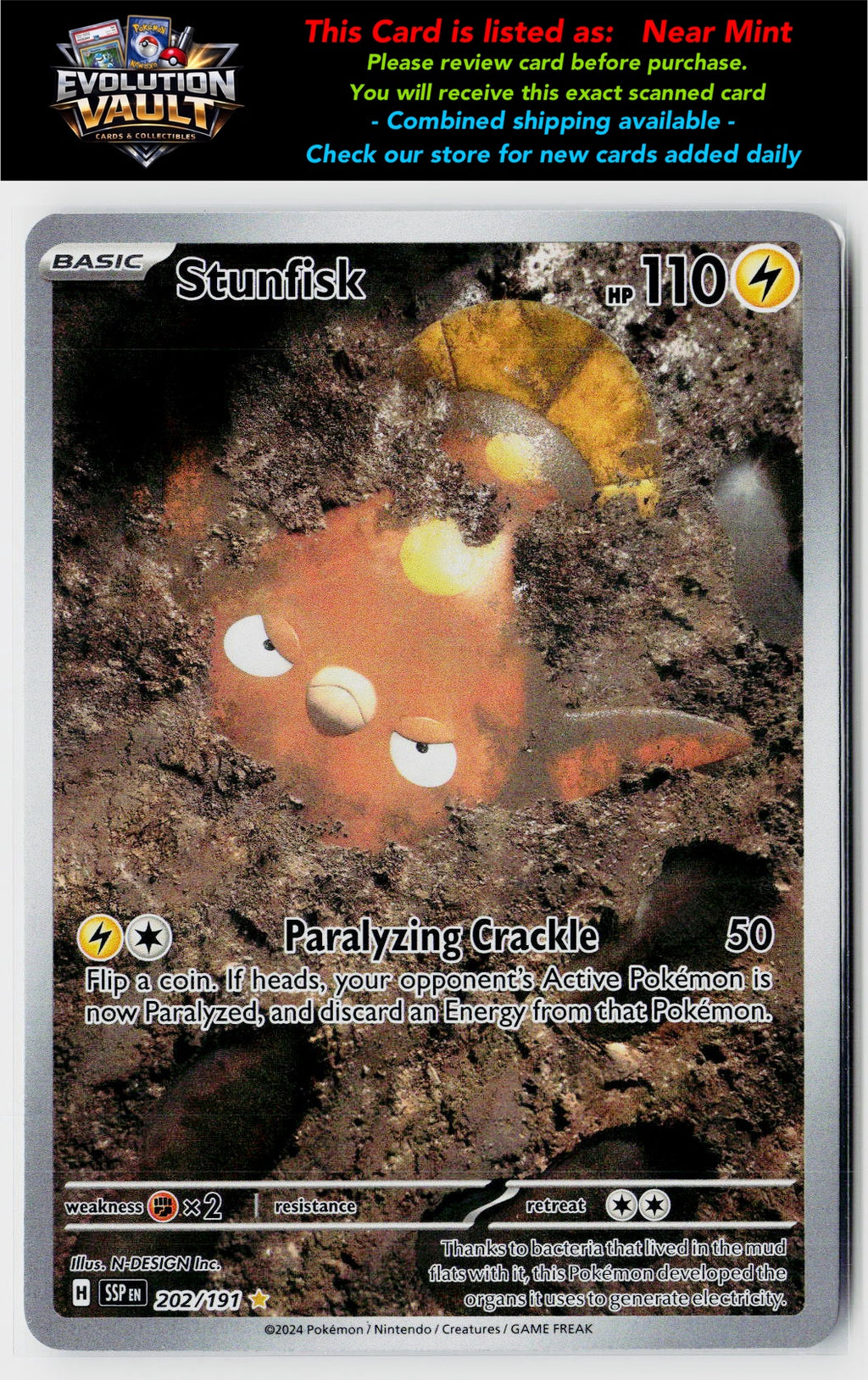SV08: Surging Sparks #202/191 Stunfisk