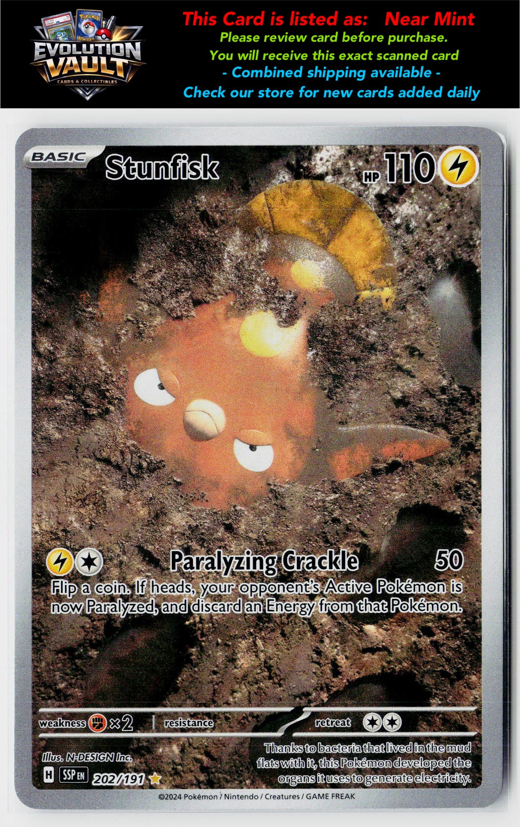 SV08: Surging Sparks #202/191 Stunfisk