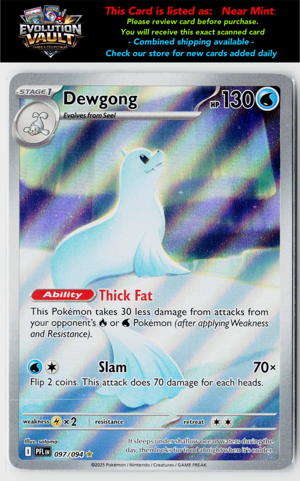 ME02: Phantasmal Flames #097/094 Dewgong