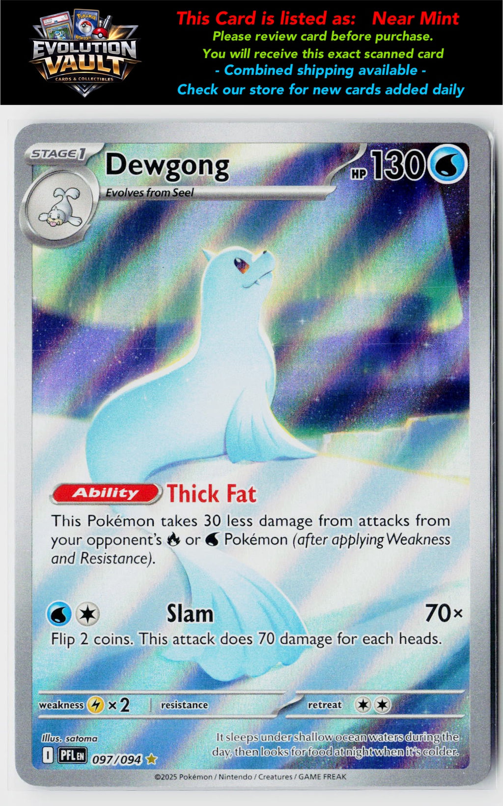 ME02: Phantasmal Flames #097/094 Dewgong
