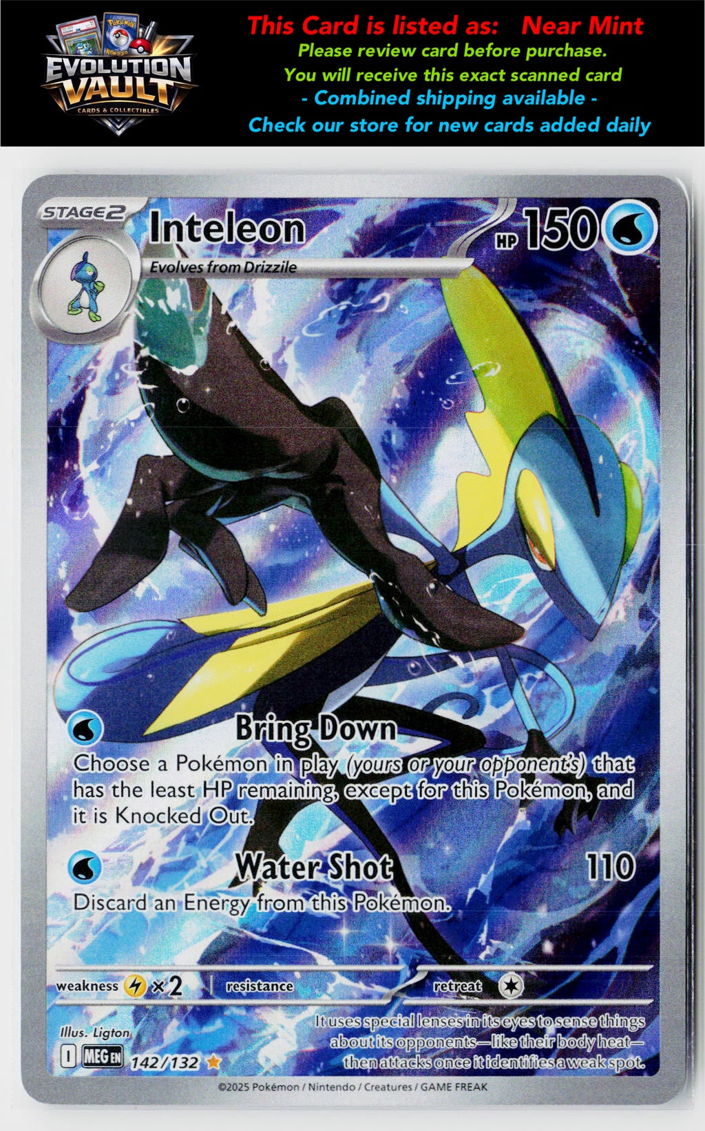 ME01: Mega Evolution #142/132 Inteleon