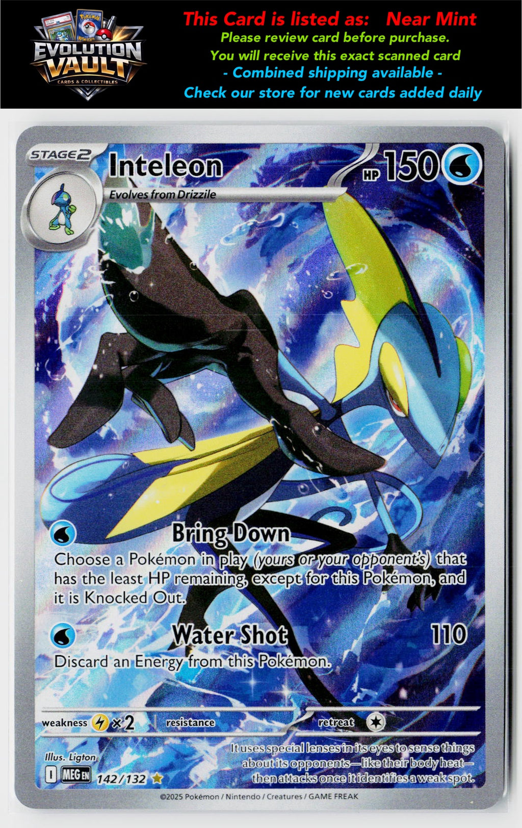 ME01: Mega Evolution #142/132 Inteleon