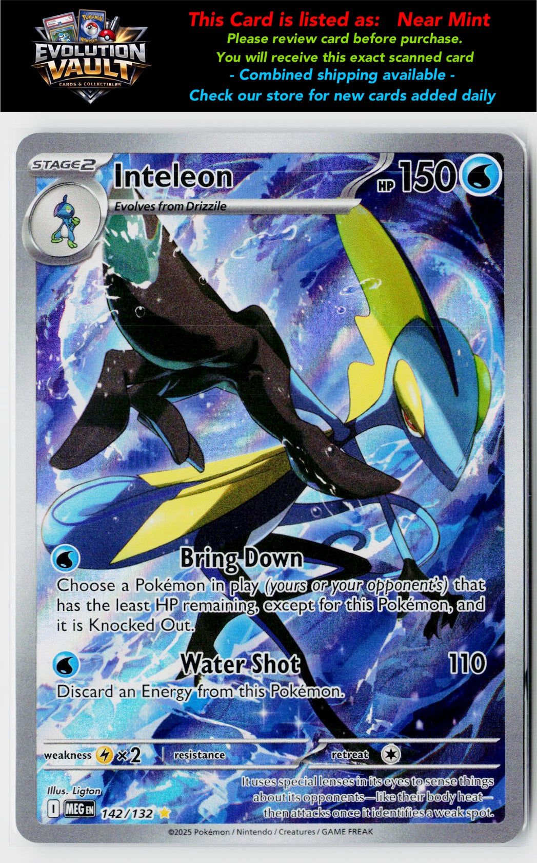 ME01: Mega Evolution #142/132 Inteleon