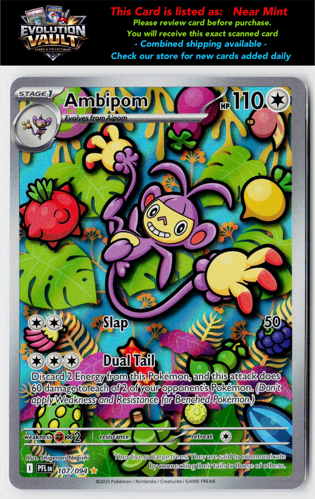 ME02: Phantasmal Flames #107/094 Ambipom