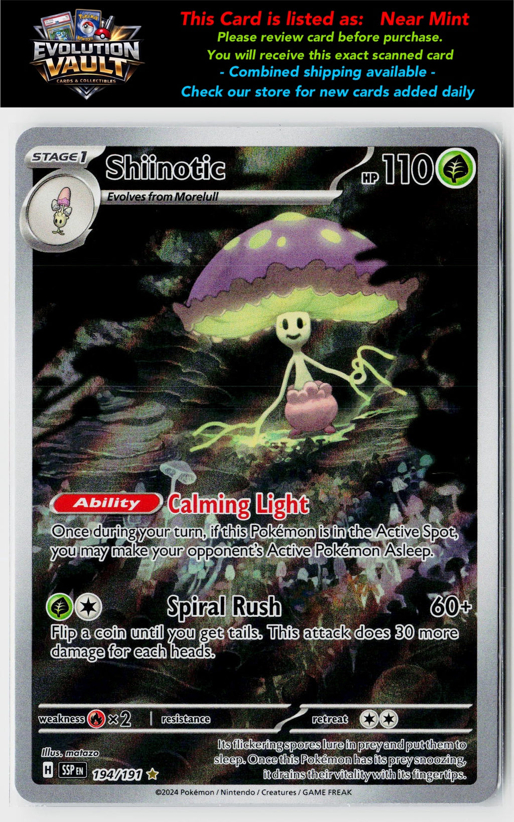 SV08: Surging Sparks #194/191 Shiinotic