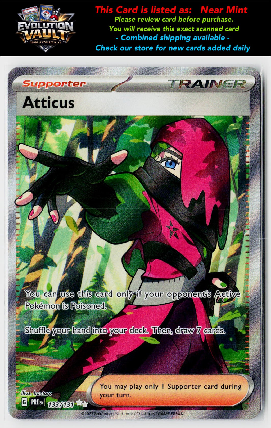 SV: Prismatic Evolutions #133/131 Atticus
