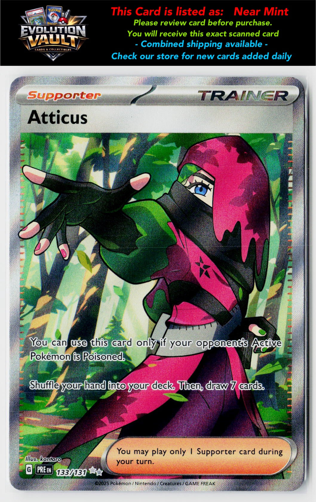 SV: Prismatic Evolutions #133/131 Atticus
