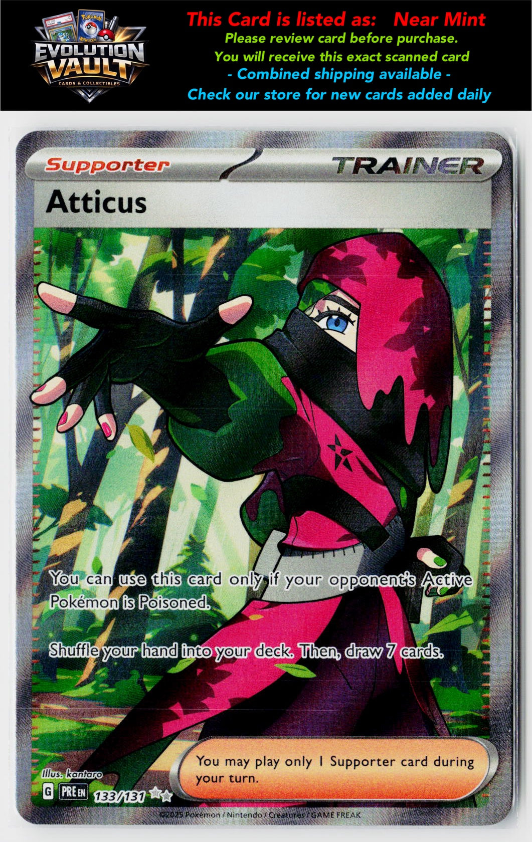 SV: Prismatic Evolutions #133/131 Atticus