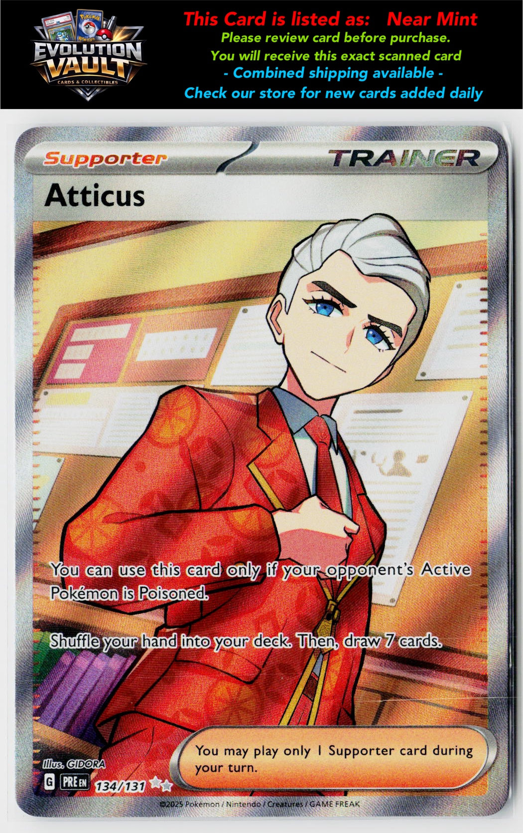 SV: Prismatic Evolutions #134/131 Atticus