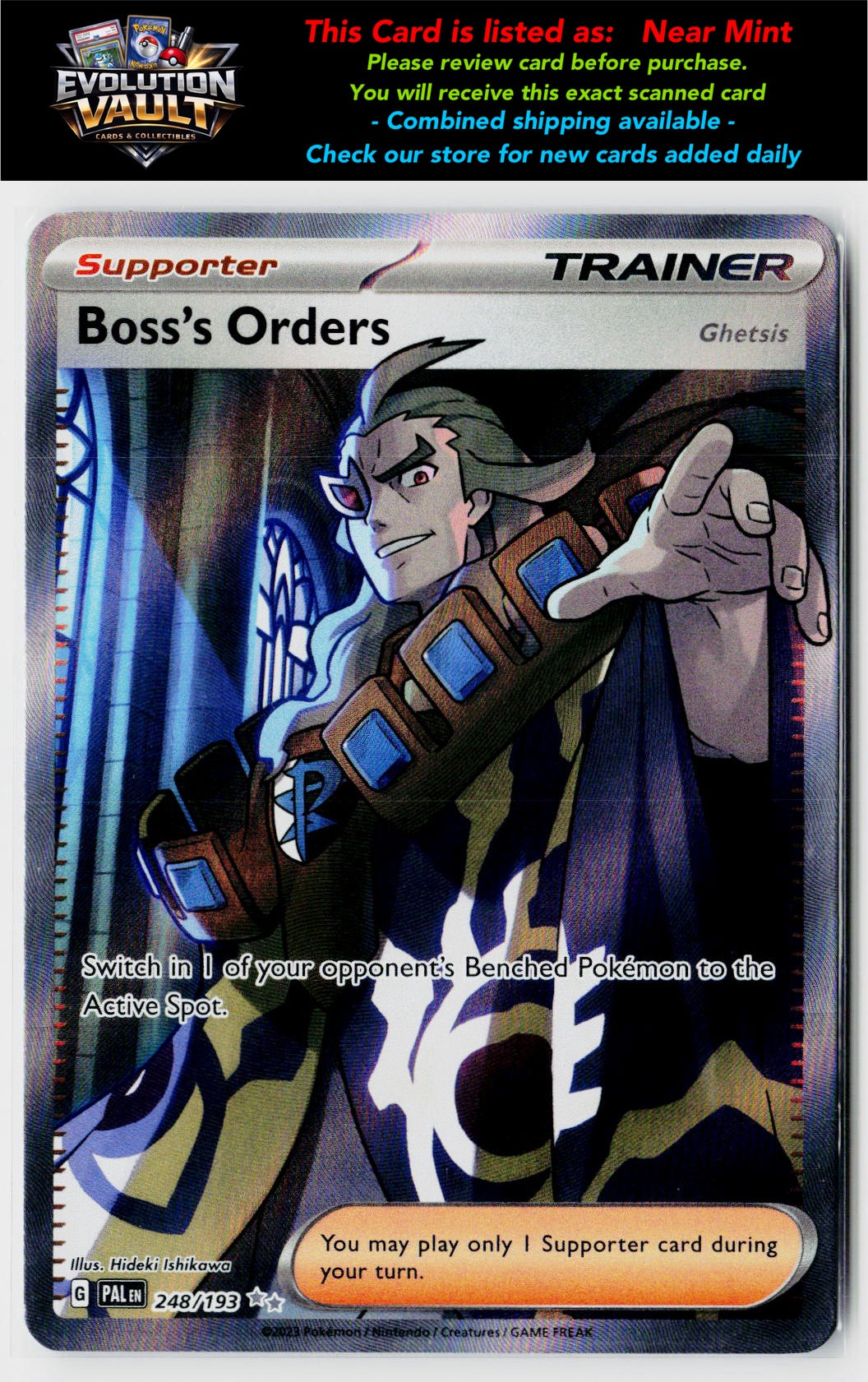 SV02: Paldea Evolved #248/193 Boss's Orders