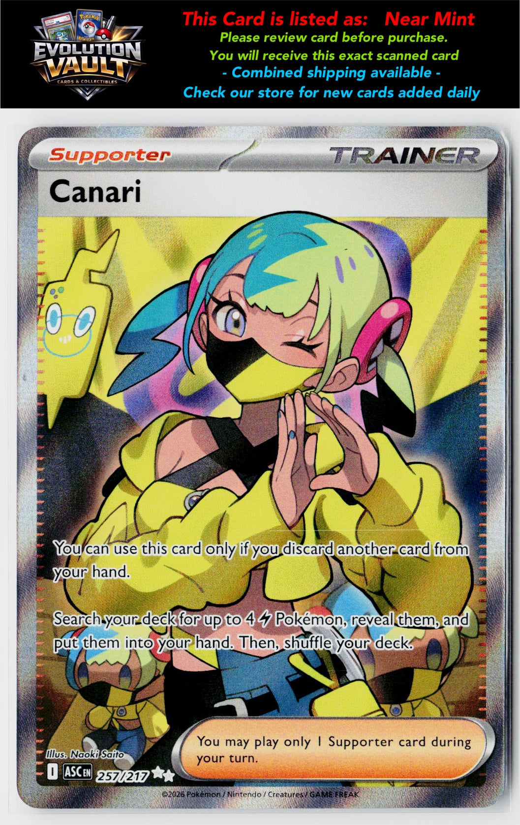 ME: Ascended Heroes #257/217 Canari