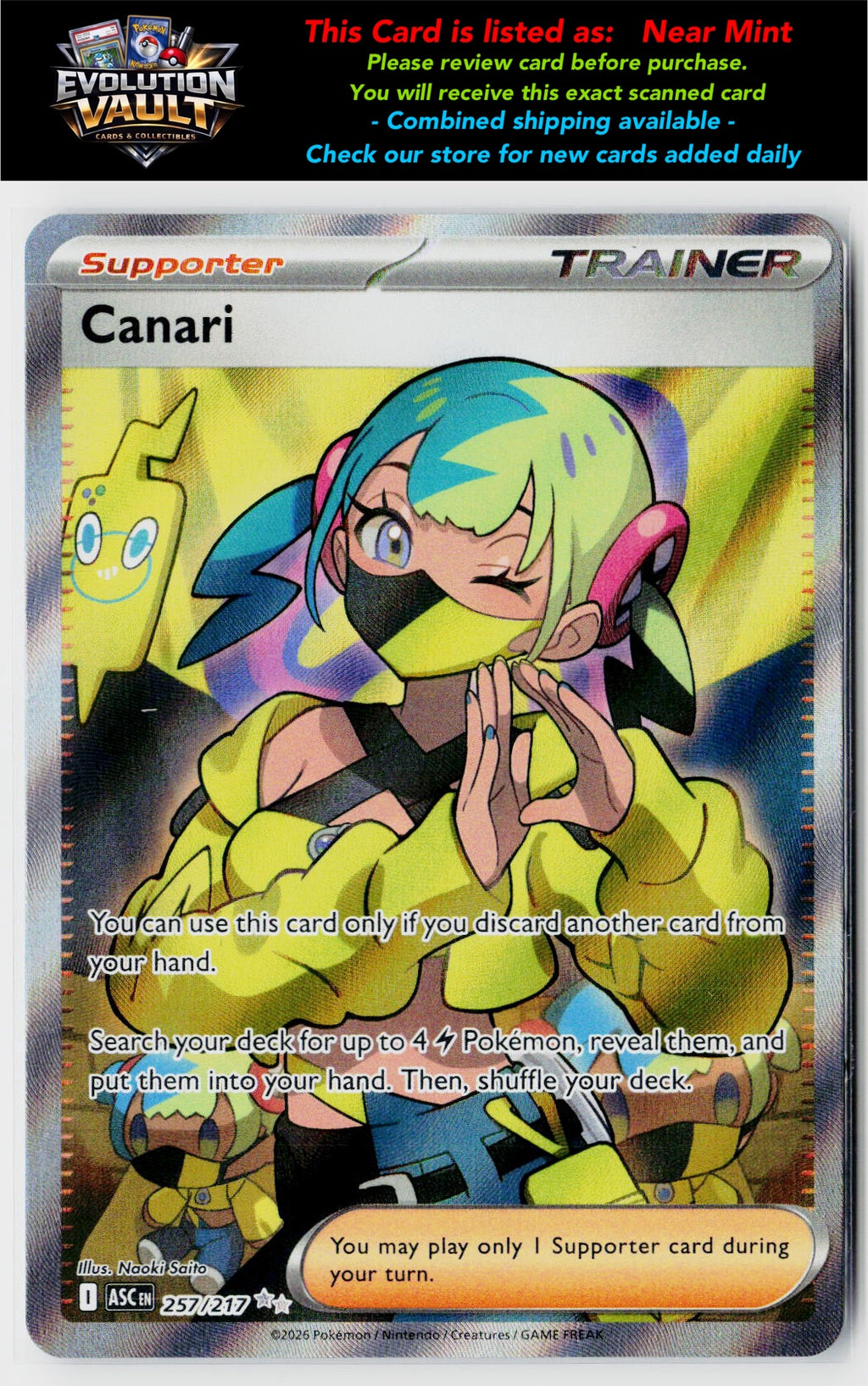 ME: Ascended Heroes #257/217 Canari