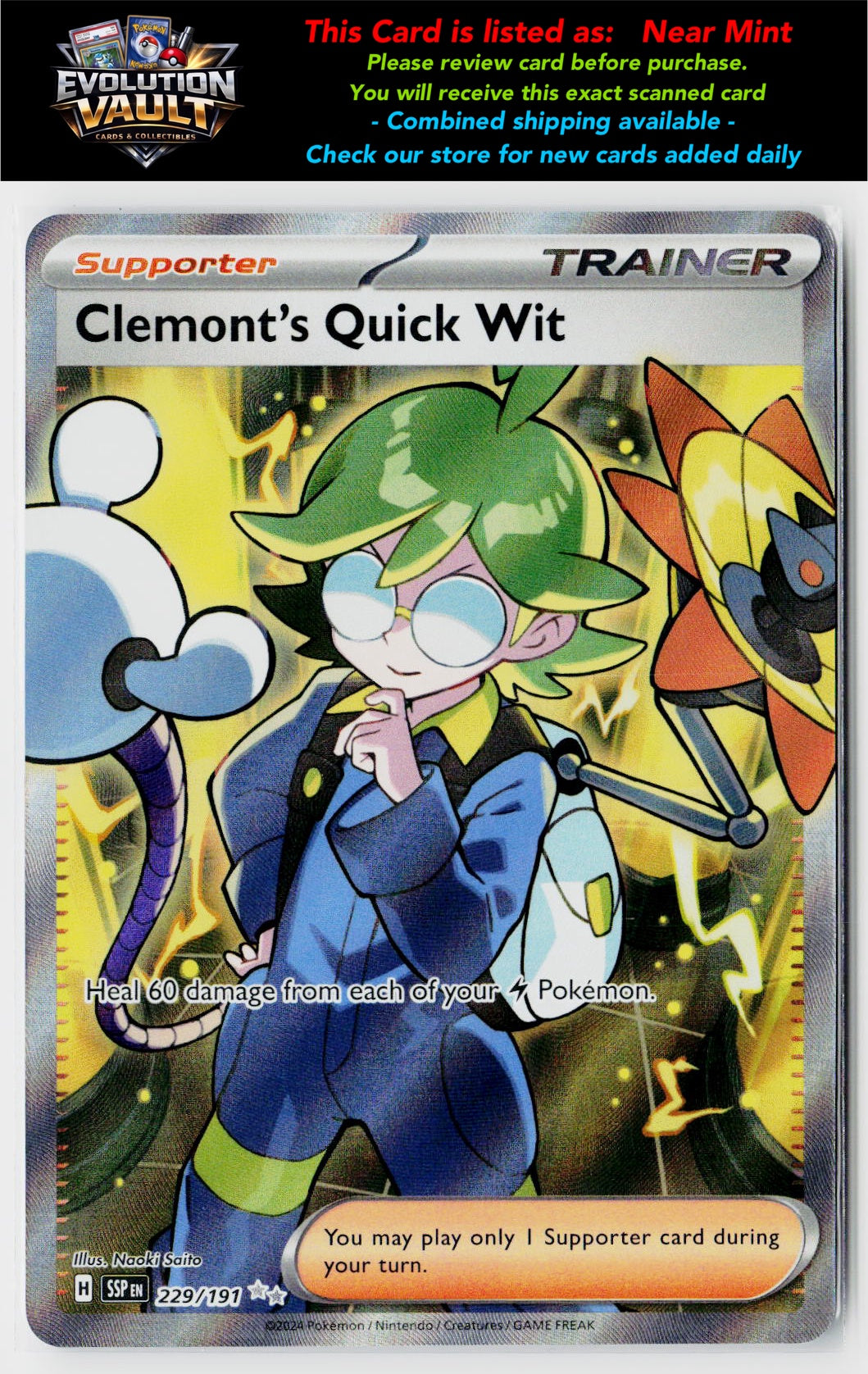 SV08: Surging Sparks #229/191 Clemont's Quick Wit