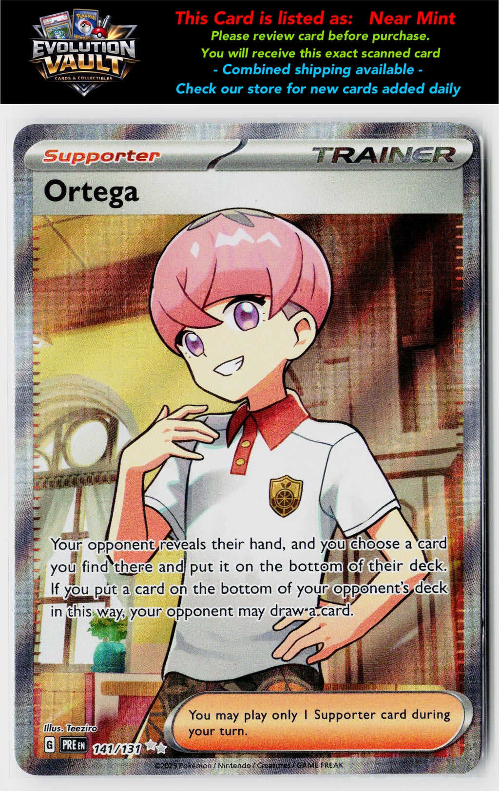 SV: Prismatic Evolutions #141/131 Ortega
