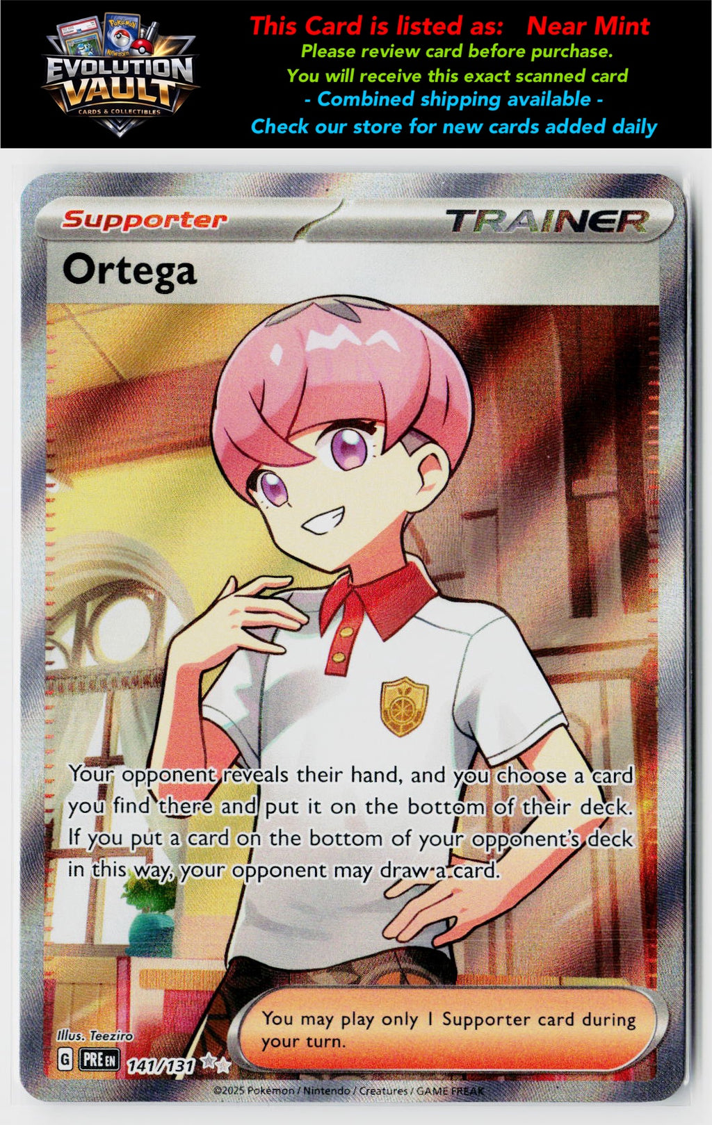 SV: Prismatic Evolutions #141/131 Ortega