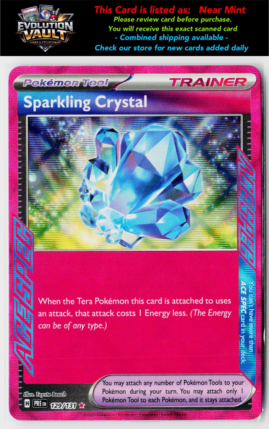 SV: Prismatic Evolutions #129/131 Sparkling Crystal