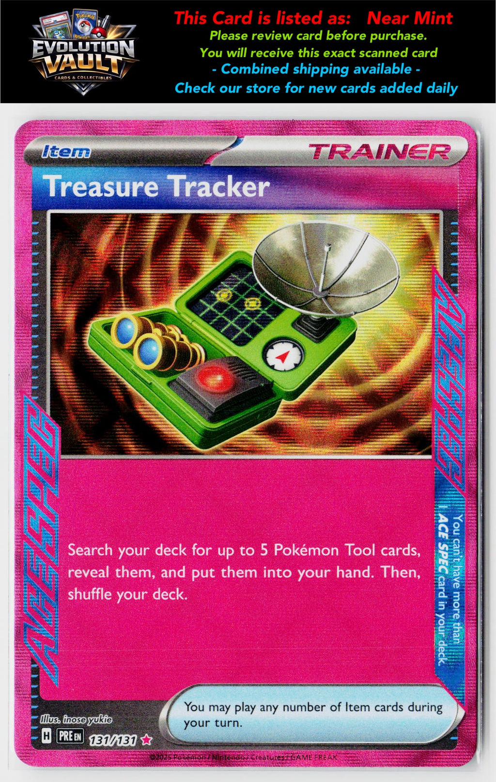 SV: Prismatic Evolutions #131/131 Treasure Tracker