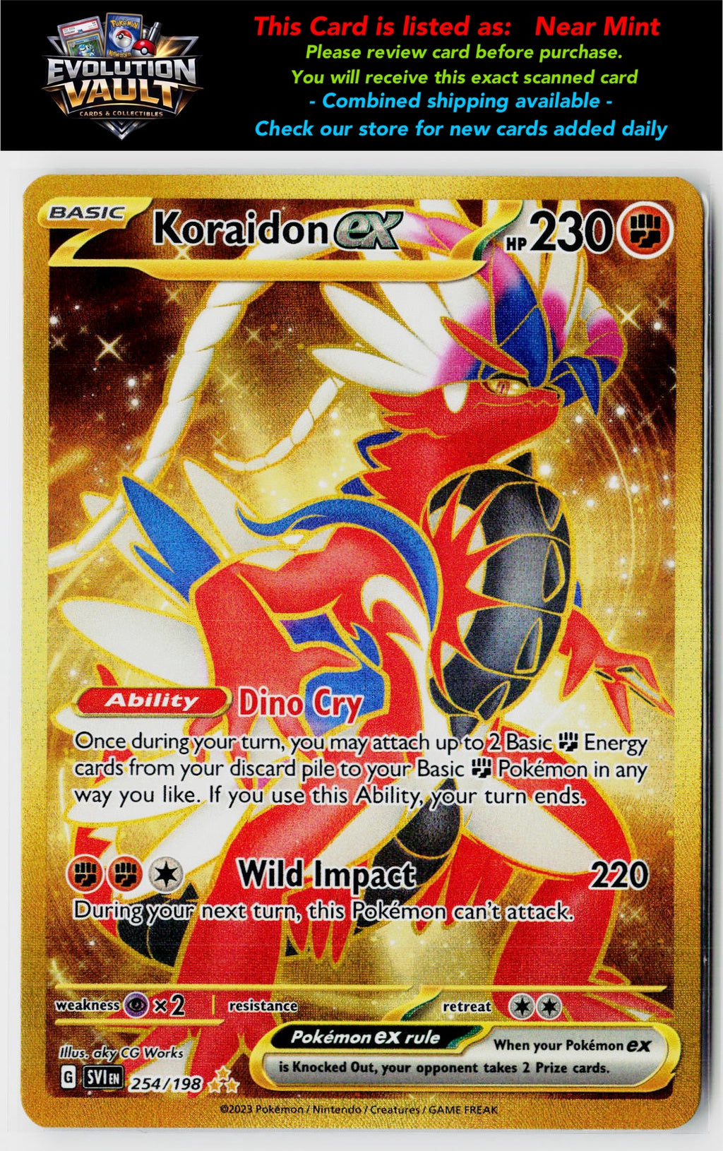 SV01: Scarlet & Violet Base Set #254/198 Koraidon ex