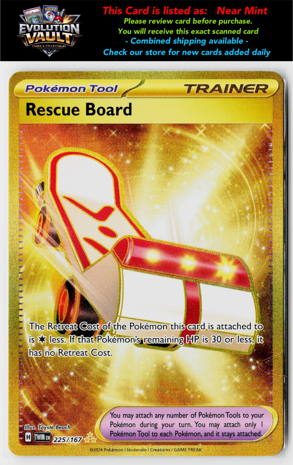 SV06: Twilight Masquerade #225/167 Rescue Board