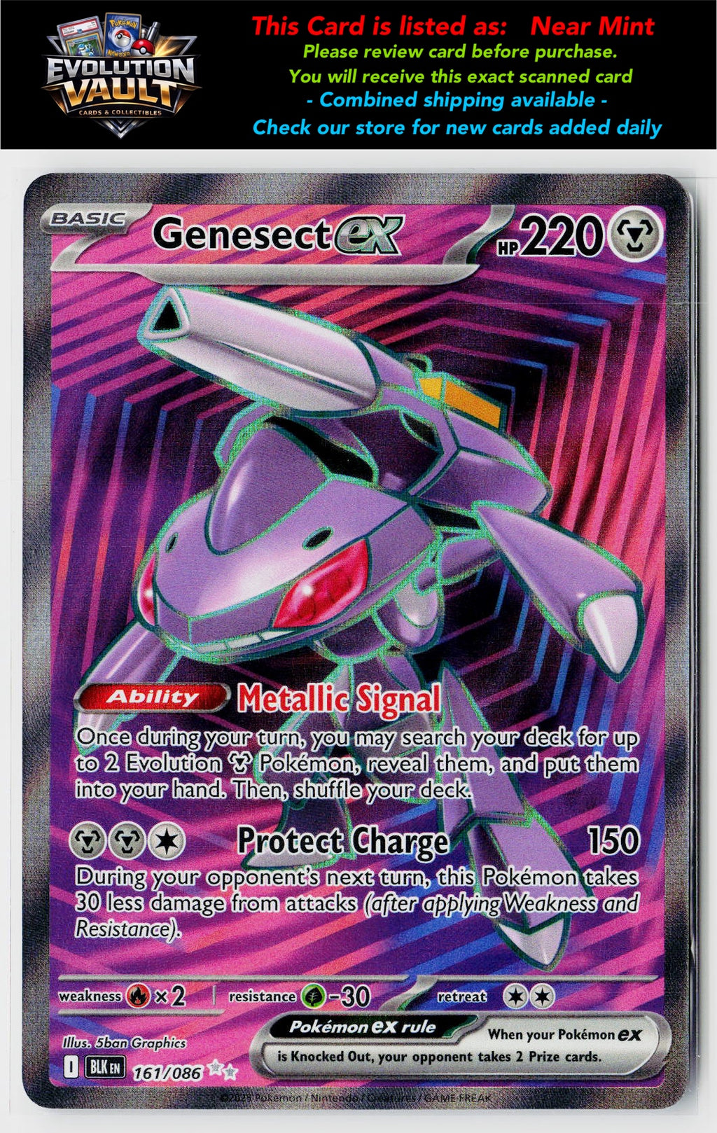 SV: Black Bolt #161/086 Genesect ex