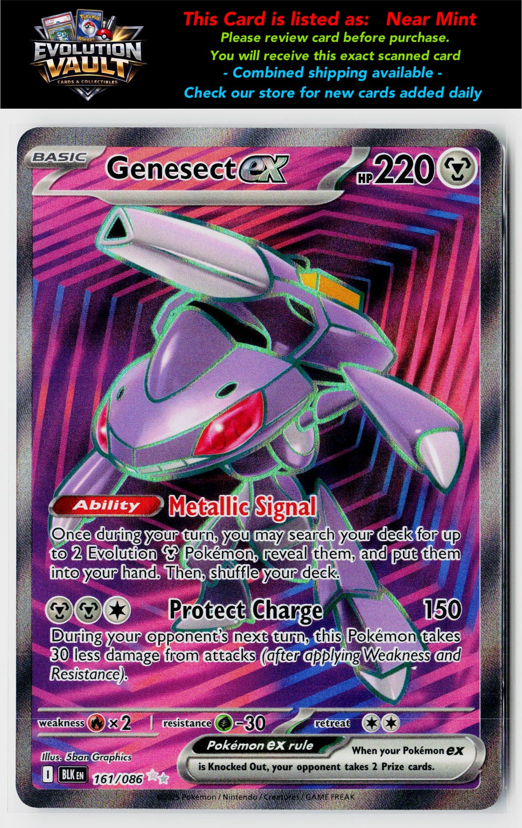 SV: Black Bolt #161/086 Genesect ex