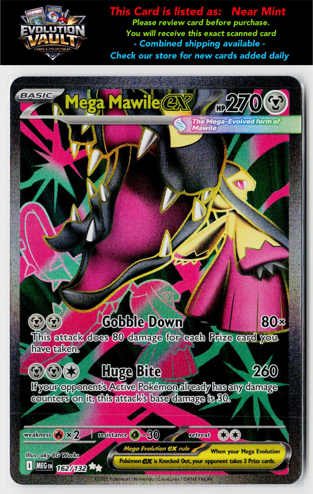 ME01: Mega Evolution #162/132 Mega Mawile ex