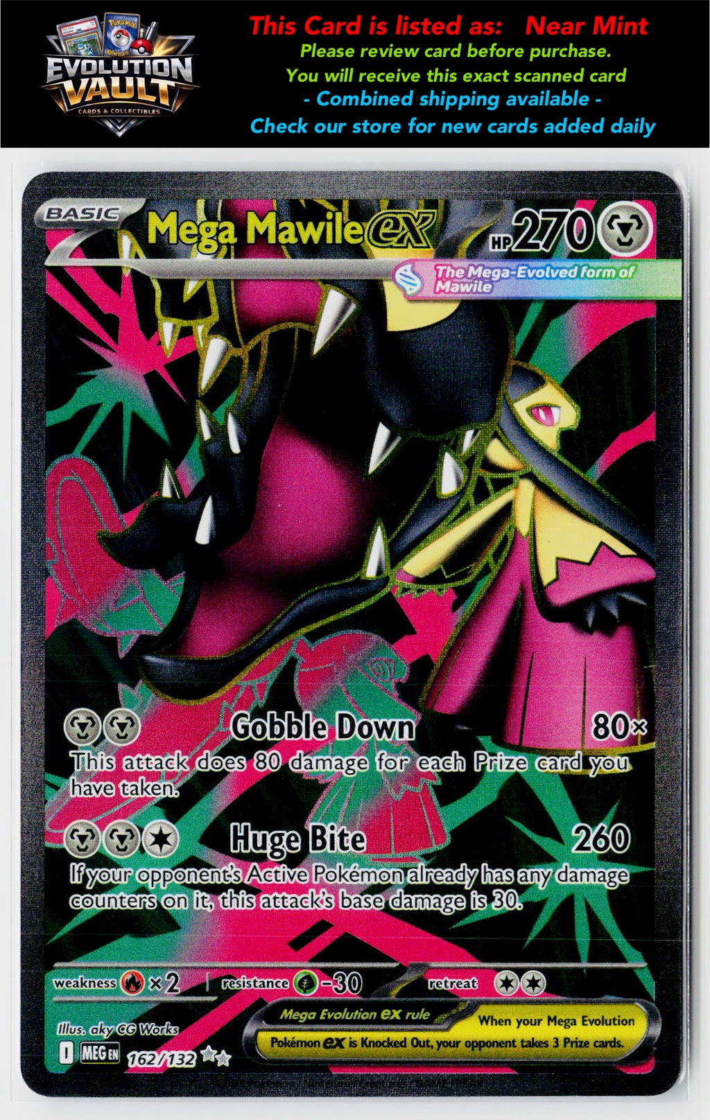 ME01: Mega Evolution #162/132 Mega Mawile ex