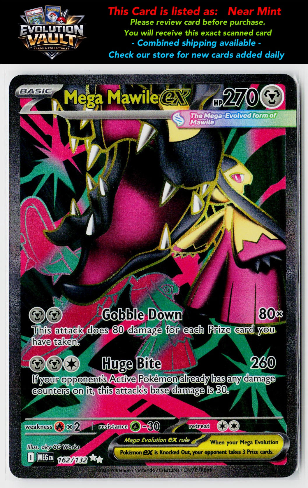 ME01: Mega Evolution #162/132 Mega Mawile ex