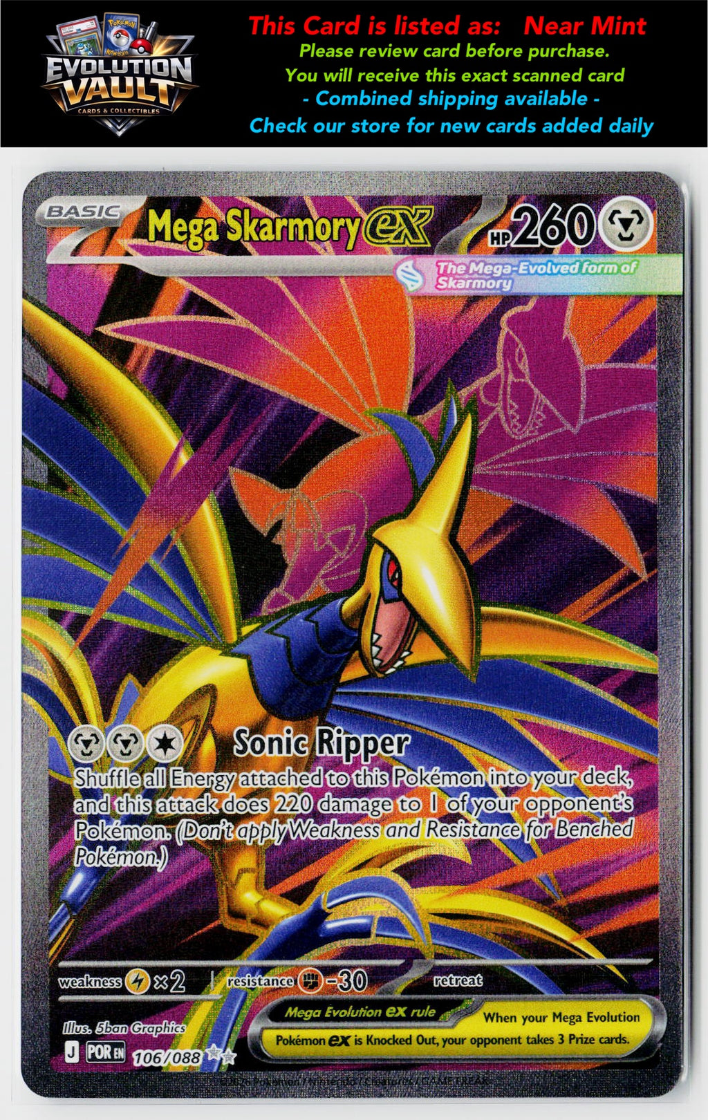 ME03: Perfect Order #106/088 Mega Skarmory ex