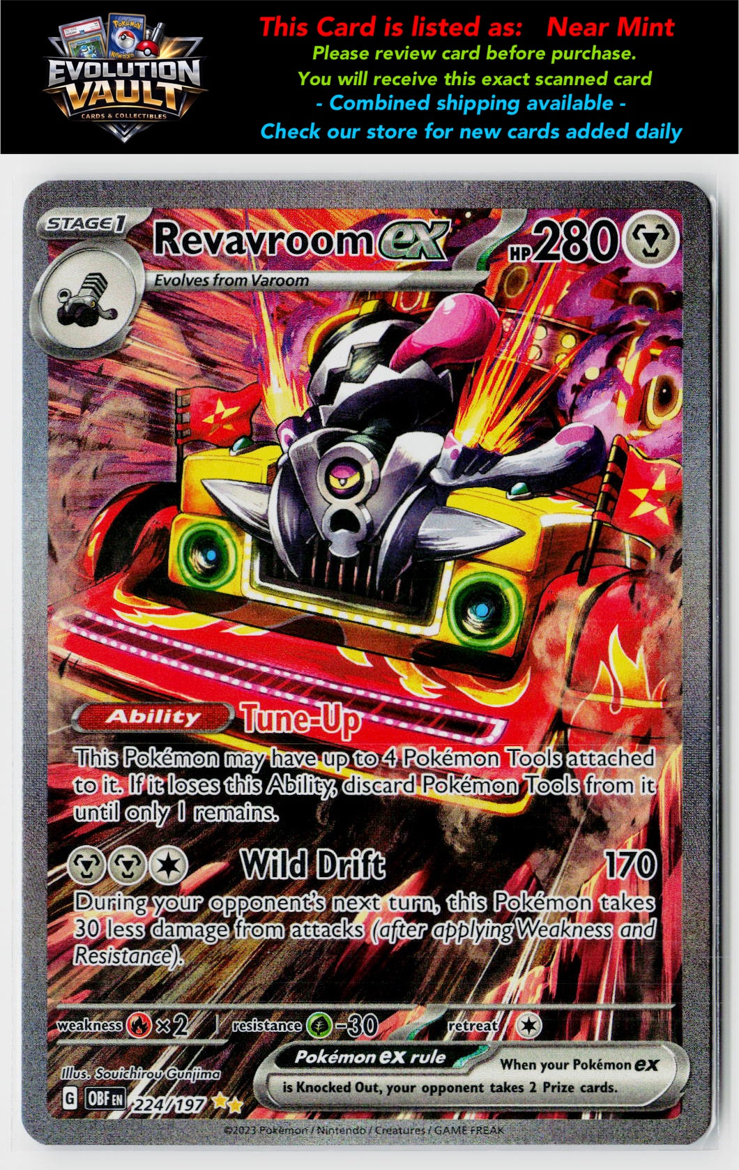 SV03: Obsidian Flames #224/197 Revavroom ex