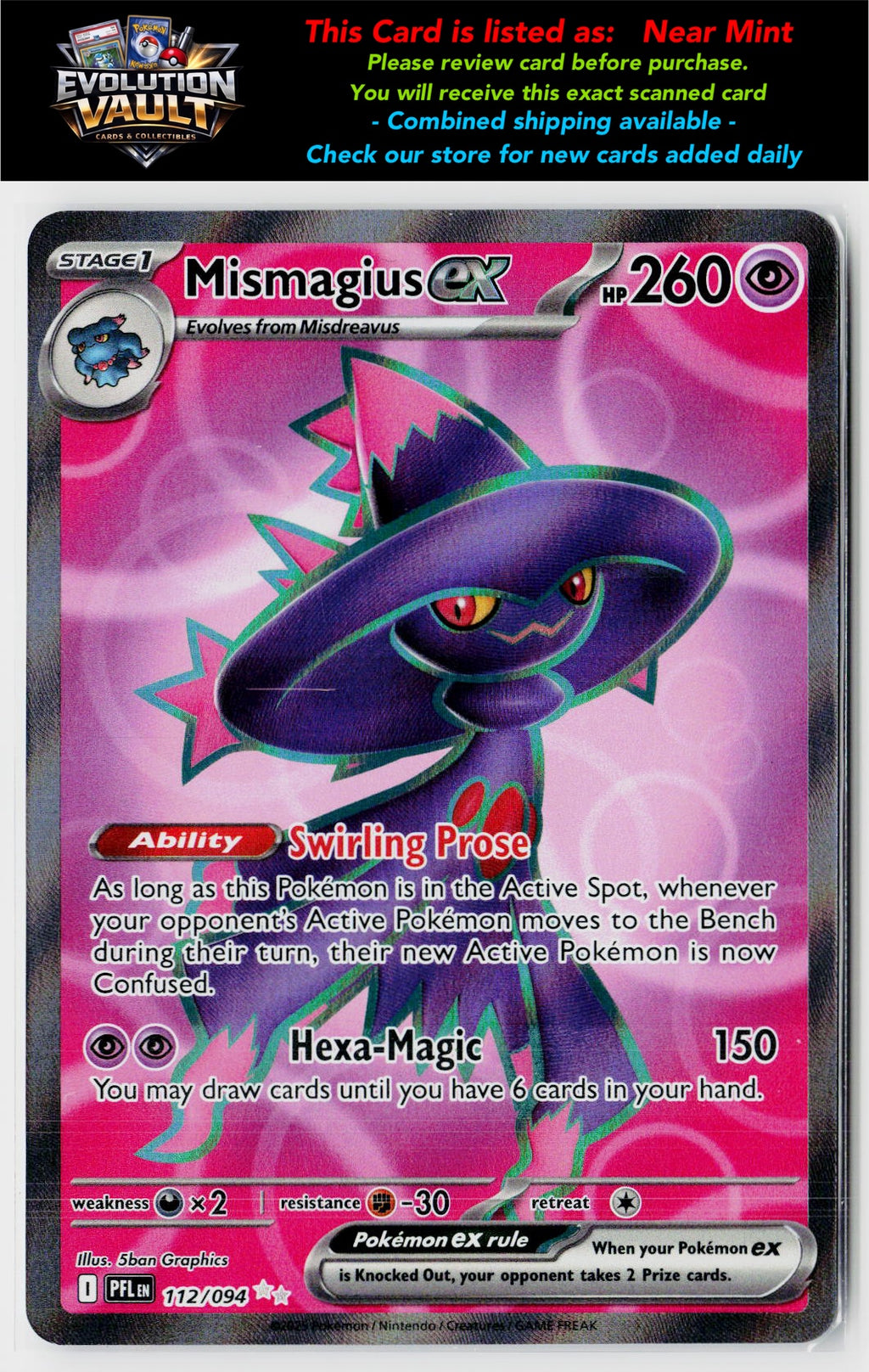 ME02: Phantasmal Flames #112/094 Mismagius ex