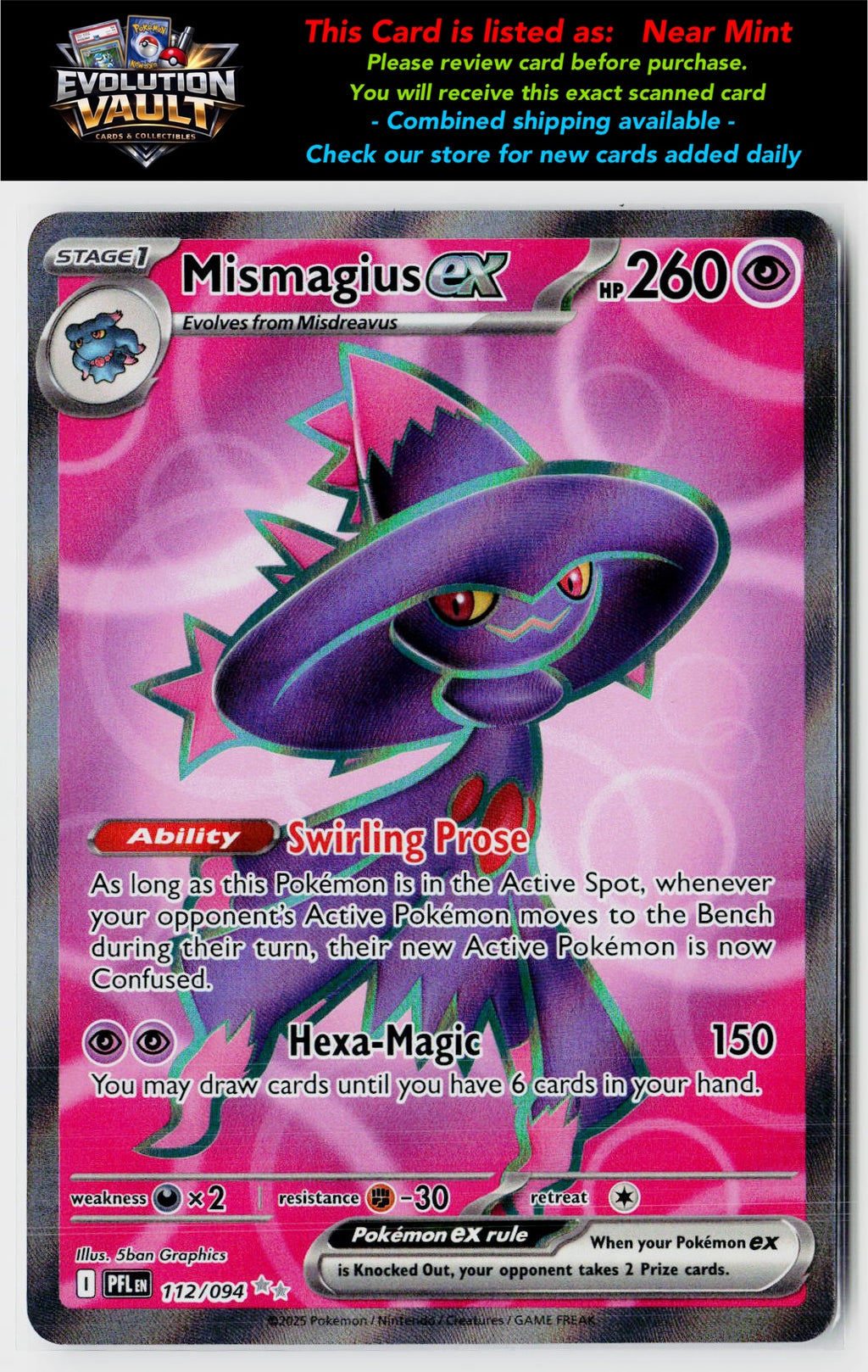 ME02: Phantasmal Flames #112/094 Mismagius ex