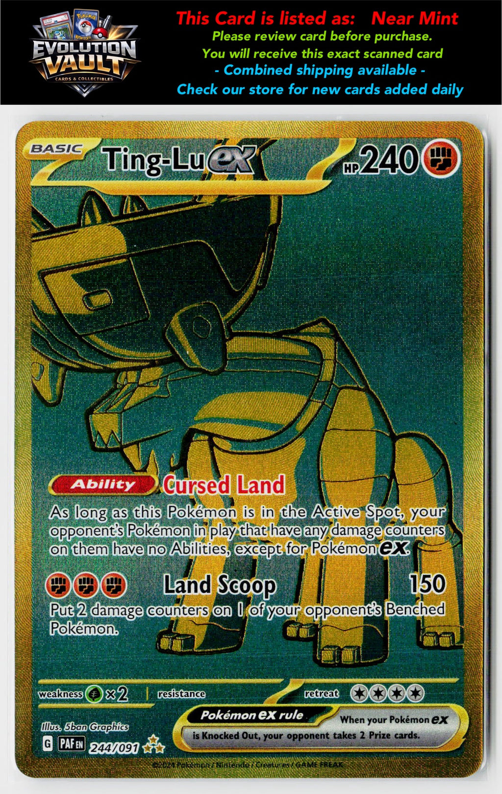 SV: Paldean Fates #244/091 Ting-Lu ex