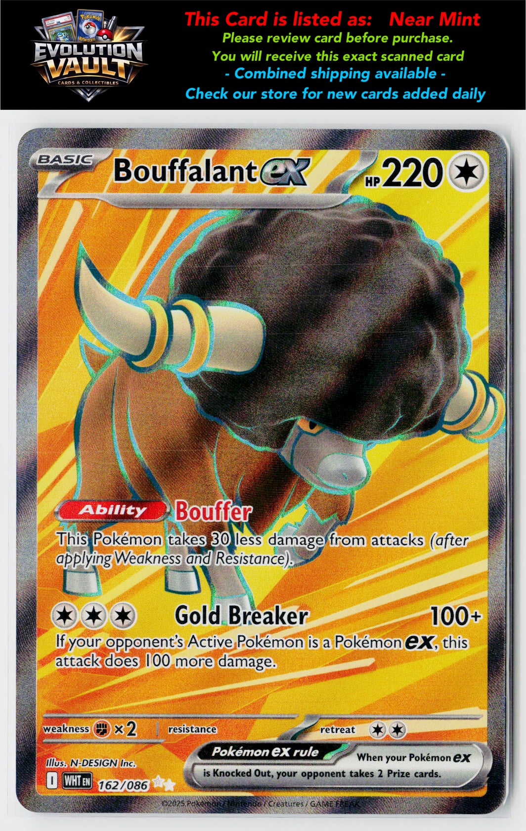 SV: White Flare #162/086 Bouffalant ex