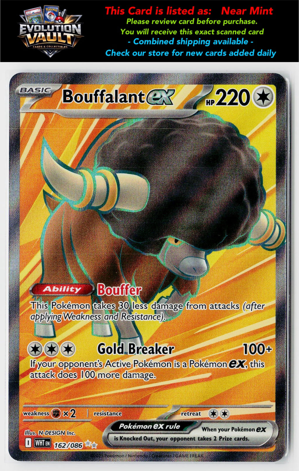 SV: White Flare #162/086 Bouffalant ex