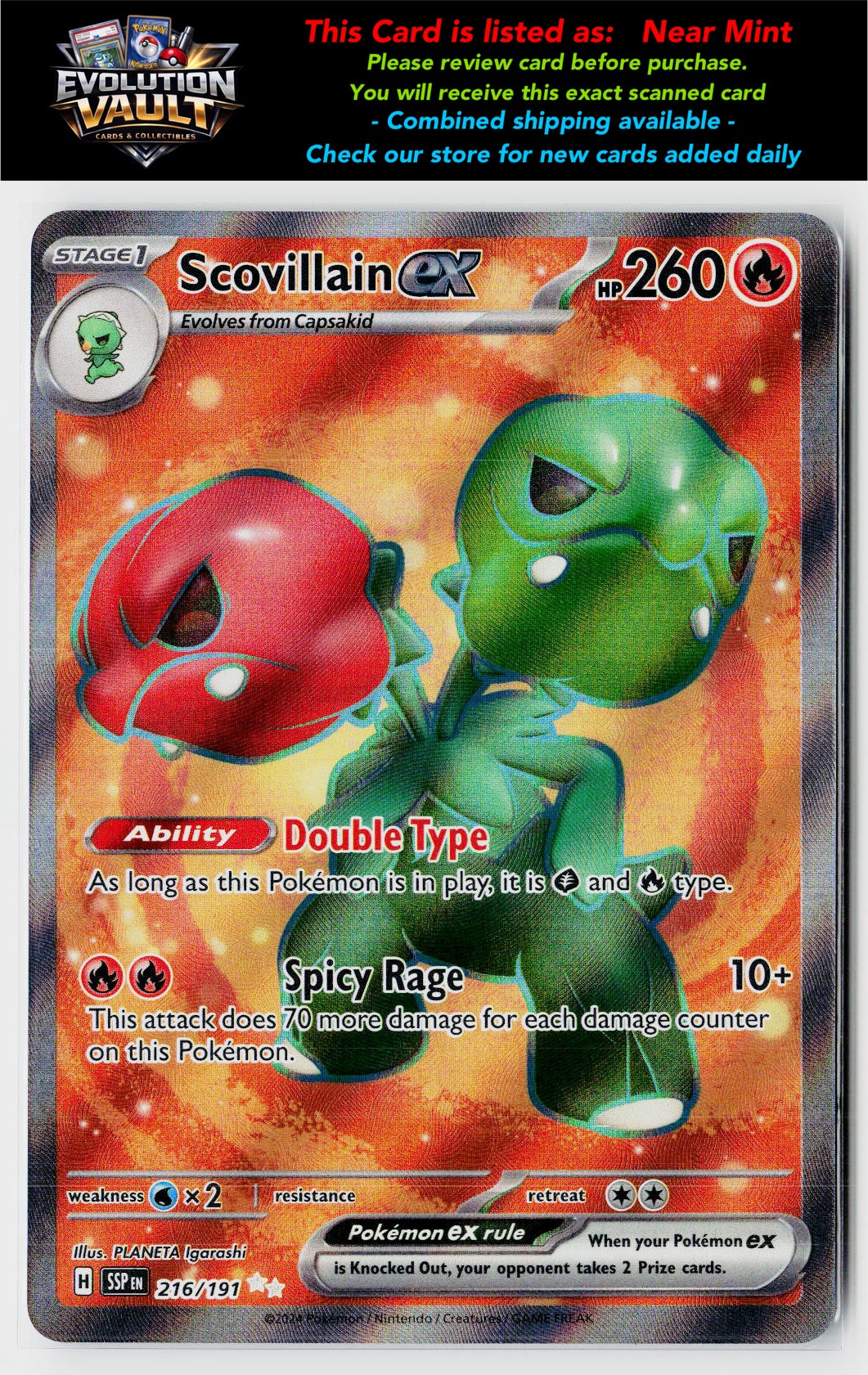 SV08: Surging Sparks #216/191 Scovillain ex