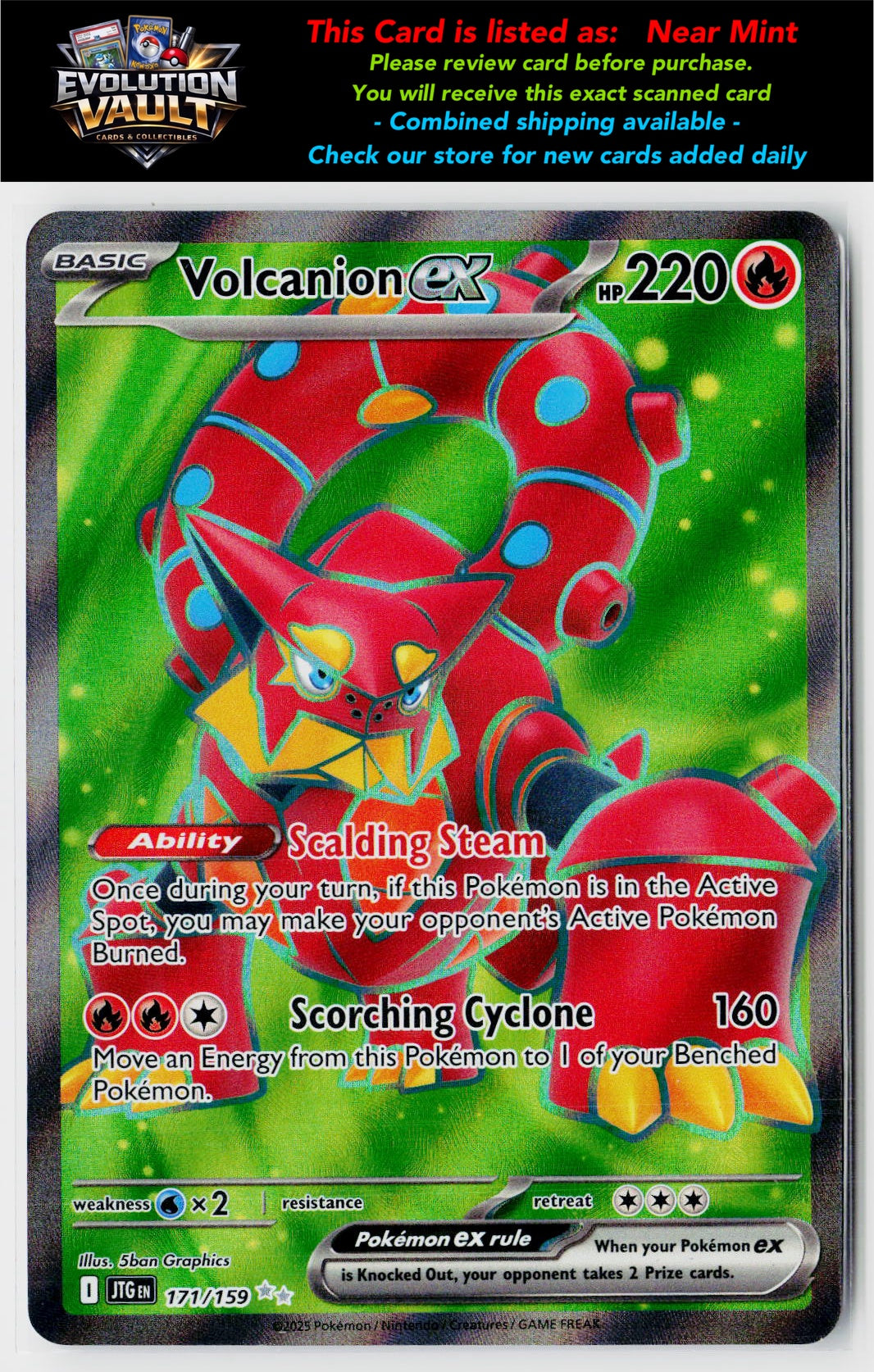 SV09: Journey Together #171/159 Volcanion ex