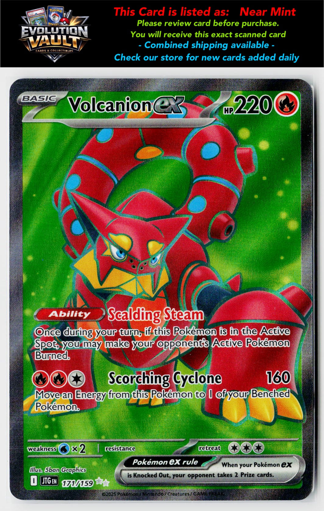 SV09: Journey Together #171/159 Volcanion ex