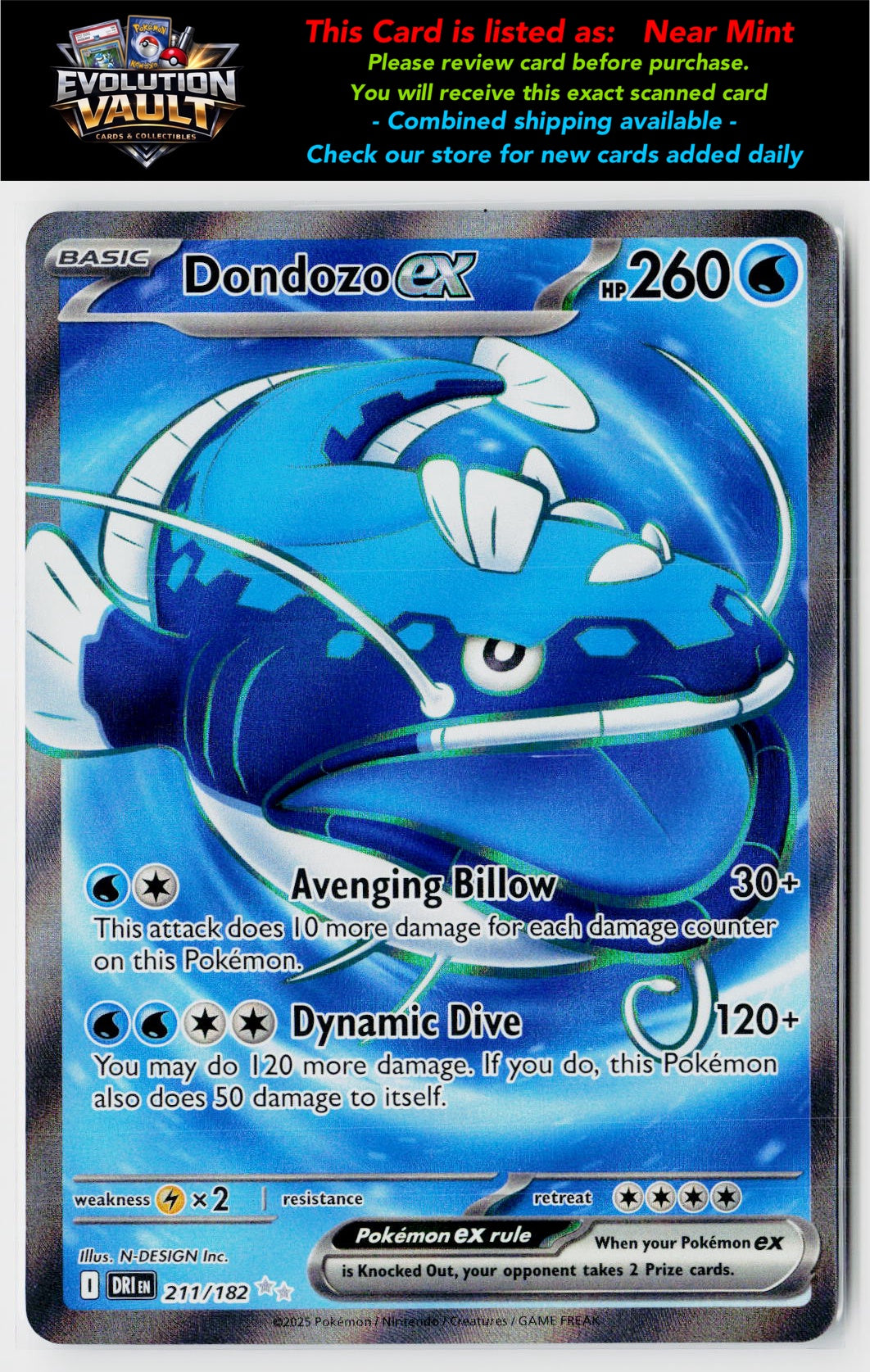 SV10: Destined Rivals #211/182 Dondozo ex