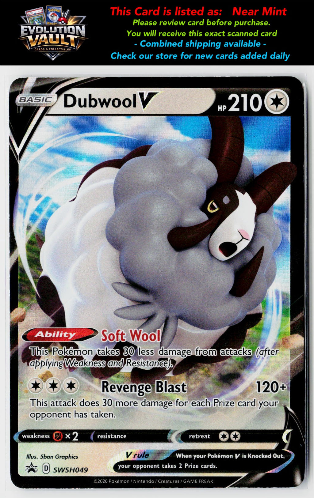 SWSH: Sword & Shield Promo Cards #SWSH049 Dubwool V