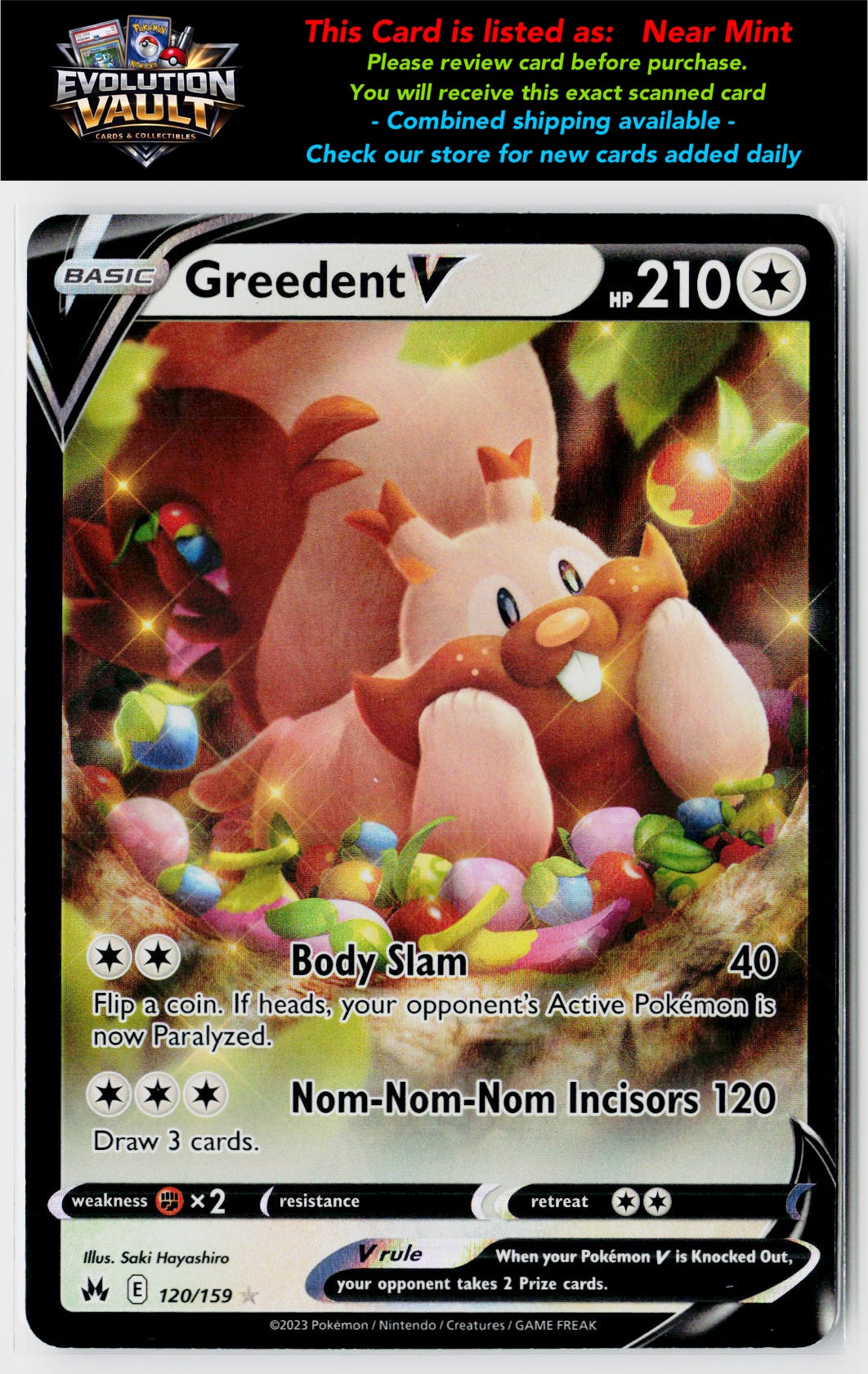 Crown Zenith #120/159 Greedent V