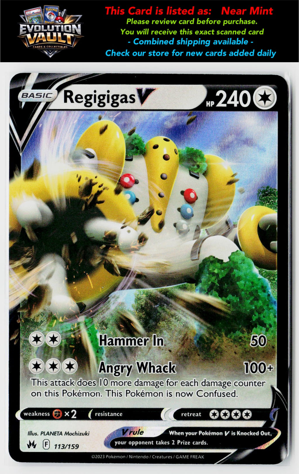 Crown Zenith #113/159 Regigigas V